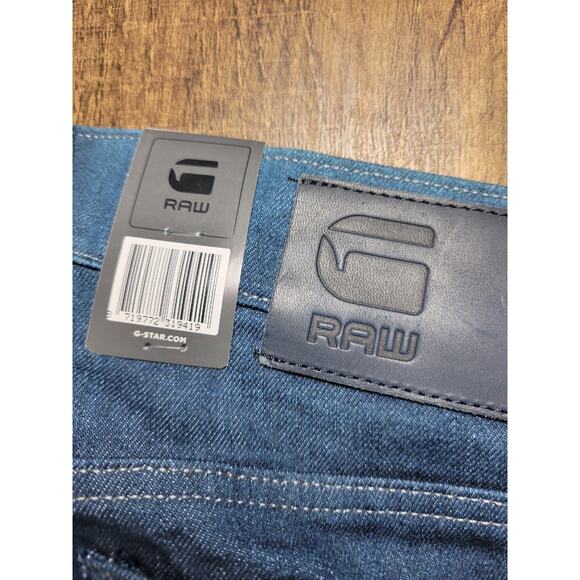 G-Star Arc 3D Boyfriend Jeans Women Size 28x30 Slim Fit Stretch Dark Wash Blue - Picture 8 of 8